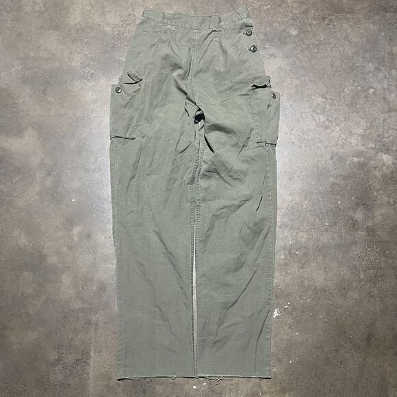 Vintage 60s US Army Green OG-107 Fatigue Pants 27x32 - Picture 1 of 6